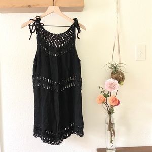 Wyldr black crochet summer dress